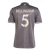 Maglia ufficiale Real Madrid Bellingham 5 Alternativa 2024-25 per Bambino